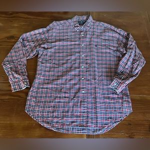 Ralph Lauren Men’s Gingham Button Down EUC